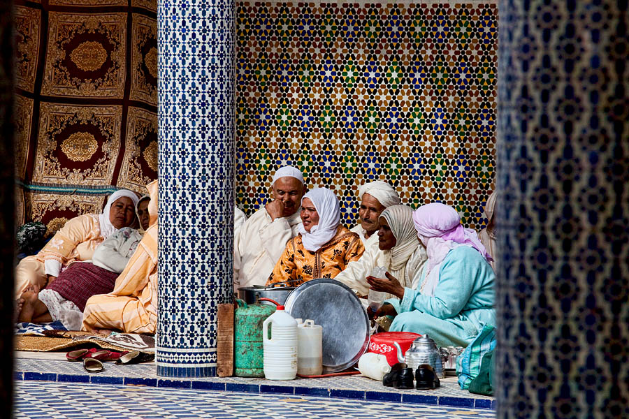  Pillgrims of the Aissaoua brotherhood are gathering at the mauseum of Sidi Mohammed ben Aissa in Meknes   Morocco